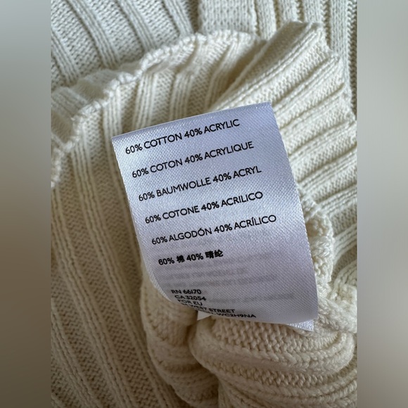 Urban Outfitters - Lucky V-Neck Cropped Cardigan - Cream - M - Picture 10 of 11